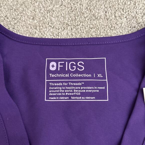 FIGS Scrub Set Womens Sz XL Casma/ Sz 2XL Livingston Purple Technical NWT - Picture 2 of 7